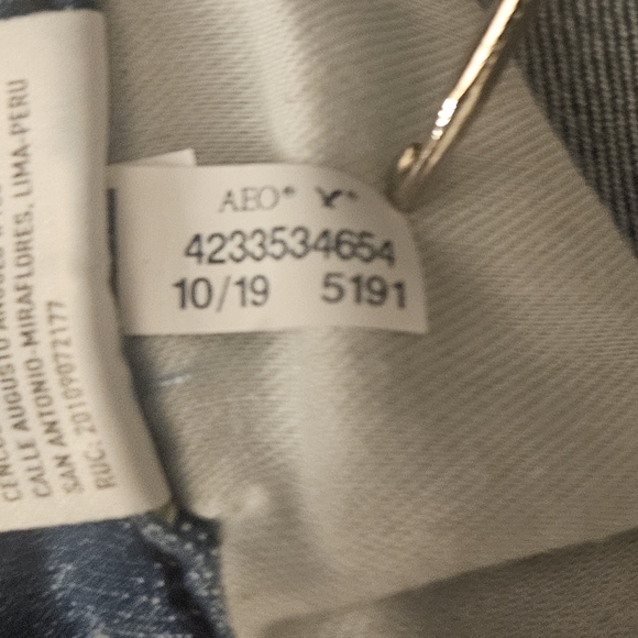 American Eagle Distressed Acid Washed Jeans 31x30 5191 Destroyed patched rips - Picture 7 of 13